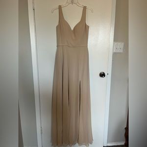 Kennedy Blue Bridesmaid Dress!! Brand New/Never Worn !! Size: 4 Color: Champagne